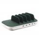 4smarts Charging Station Family Evo 63W - док станция с 4xUSB и 1xUSB-C гнезда и пад за безжично зареждане (бял-зелен) 2