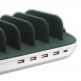 4smarts Charging Station Family Evo 63W - док станция с 4xUSB и 1xUSB-C гнезда и пад за безжично зареждане (бял-зелен) 7