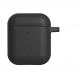 Urban Armor Gear Soft Touch U Silicone Case - удароустойчив силиконов калъф с карабинер за Apple Airpods и Apple Airpods 2 (черен) 2