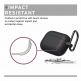 Urban Armor Gear Soft Touch U Silicone Case - удароустойчив силиконов калъф с карабинер за Apple Airpods и Apple Airpods 2 (черен) 6