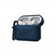 Urban Armor Gear Standard Issue Hard Case 001 - водо и удароустойчив силиконов (TPU) кейс с карабинер за Apple Airpods Pro (син) 4