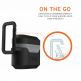 Urban Armor Gear Standard Issue Hard Case 001 - водо и удароустойчив силиконов (TPU) кейс с карабинер за Apple Airpods Pro (черен-сив) 8