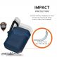 Urban Armor Gear Standard Issue Hard Case 001 - водо и удароустойчив силиконов (TPU) кейс с карабинер за Apple Airpods и Apple Airpods 2 (син) 7