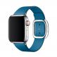 Apple Modern Buckle Band Small - оригинална кожена каишка за Apple Watch 38мм, 40мм (син) 2