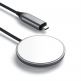 Satechi USB-C Magnetic Wireless Charging Cable - поставка (пад) за безжично зареждане за iPhone с Magsafe (тъмносив) 2