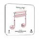 Happy Plugs Wireless II Earbuds - безжични Bluetooth слушалки с микрофон за мобилни устройства (розово злато)  4