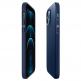 Spigen Thin Fit Case - качествен тънък матиран кейс за iPhone 12, iPhone 12 Pro (син) 5
