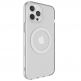 SwitchEasy MagClear Case - термополиуретанов (TPU) кейс с вграден магнитен конектор (MagSafe) за iPhone 12 Pro Max (бял-прозрачен) 1