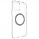 SwitchEasy MagClear Case - термополиуретанов (TPU) кейс с вграден магнитен конектор (MagSafe) за iPhone 12, iPhone 12 Pro (сив-прозрачен) 5