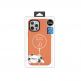 SwitchEasy MagSkin Case - тънък силиконов кейс с вграден магнитен конектор (MagSafe) за iPhone 12 mini (оранжев) 3