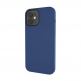 SwitchEasy MagSkin Case - тънък силиконов кейс с вграден магнитен конектор (MagSafe) за iPhone 12 mini (син) 2
