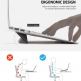 Ringke Universal Laptop Stand - сгъавема, залепяща се към вашия компютър поставка за MacBook и лаптопи (сив) 8