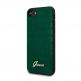 Guess Croco Cover - дизайнерски кожен кейс за iPhone SE (2020), iPhone 8, iPhone 7 (зелен) 2