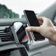 Baseus 5in1 Vehicle Bracket Wireless Charger 10W (WXHW01-B0S) - поставка за радиатора и таблото на кола с безжично зареждане за Qi съвместими смартфони (черен-сребрист) 4