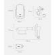 Baseus 5in1 Vehicle Bracket Wireless Charger 10W (WXHW01-B0S) - поставка за радиатора и таблото на кола с безжично зареждане за Qi съвместими смартфони (черен-сребрист) 6