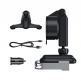 Baseus 5in1 Vehicle Bracket Wireless Charger 10W (WXHW01-B0S) - поставка за радиатора и таблото на кола с безжично зареждане за Qi съвместими смартфони (черен-сребрист) 11