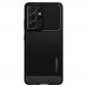 Spigen Rugged Armor Case - тънък качествен силиконов (TPU) калъф за Samsung Galaxy S21 Ultra (черен) 2