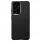 Spigen Liquid Air Case - силиконов (TPU) калъф с висока степен на защита за Samsung Galaxy S21 Ultra (черен) 1
