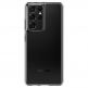 Spigen Liquid Crystal Case - тънък силиконов (TPU) калъф за Samsung Galaxy S21 Ultra (прозрачен)  2