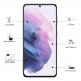 Eiger 3D Full Screen Edge to Edge Tempered Glass - калено стъклено защитно покритие с извити ръбове за целия дисплея на Samsung Galaxy S21 Ultra (черен-прозрачен) 2