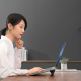 Baseus Ultra Thin Laptop Stand - сгъавема, залепяща се към вашия компютър поставка за MacBook и лаптопи (тъмносив) 10