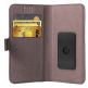 Guess 4G Heritage Book Case Universal Size L - универсален дизайнерски кожен калъф, тип портфейл за смартфони от 4.6 до 5.2 инча (черен) 2