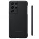 Samsung Silicone Cover EF-PG99PTB - оригинален силиконов кейс с отделение за S-Pen писалка за Samsung Galaxy S21 Ultra (черен) 6