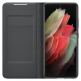 Samsung LED View Cover EF-NG998PB - оригинален калъф през който виждате информация от дисплея за Samsung Galaxy S21 Ultra (черен) 2