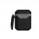 Urban Armor Gear Standard Issue Hard Case 001 - водо и удароустойчив силиконов (TPU) кейс с карабинер за Apple Airpods и Apple Airpods 2 (черен-сив) 1