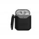 Urban Armor Gear Standard Issue Hard Case 001 - водо и удароустойчив силиконов (TPU) кейс с карабинер за Apple Airpods и Apple Airpods 2 (черен-сив) 2