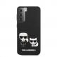 Karl Lagerfeld PU Karl & Choupette Case - дизайнерски кожен кейс за Samsung Galaxy S21 (черен)  4