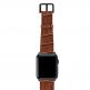 Meridio SweetWood Leather Band - уникална ръчно изработена кожена (естествена кожа) каишка за Apple Watch 42мм, 44мм (кафяв) 4