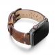 Meridio Care Leather Band - уникална ръчно изработена кожена (естествена кожа) каишка за Apple Watch 42мм, 44мм (кафяв) 7