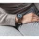 Meridio Old Brown Leather Band - уникална ръчно изработена кожена (естествена кожа) каишка за Apple Watch 42мм, 44мм (тъмнокафяв) 1