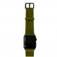 Meridio Deep Leaf Full Grain Leather Band - уникална ръчно изработена кожена (естествена кожа) каишка за Apple Watch 42мм, 44мм (тъмнозелен) 4