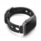 Meridio Centro Full Grain Leather Band - уникална ръчно изработена кожена (естествена кожа) каишка за Apple Watch 42мм, 44мм (черен) 2