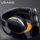 USAMS US-YN001 Wireless Bluetooth Noise Cancelling Headphones - безжични блутут слушалки с микрофон за мобилни устройства с Bluetooth (черен) 3
