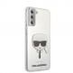 Karl Lagerfeld Head Cover - дизайнерски кейс с висока защита за Samsung Galaxy S21 Plus (прозрачен)  1