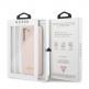 Guess Hard Silicone Case - силиконов (TPU) калъф за Samsung Galaxy S21 (розов)  3