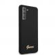 Guess Hard Silicone Case - силиконов (TPU) калъф за Samsung Galaxy S21 (черен)  2