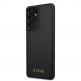 Guess Iridescent Leather Hard Case - дизайнерски кожен кейс за Samsung Galaxy S21 Ultra (черен) 5