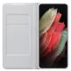Samsung LED View Cover EF-NG998PJ - оригинален калъф през който виждате информация от дисплея за Samsung Galaxy S21 Ultra (светлосив) 3