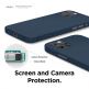 Elago Inner Core Case - тънък полипропиленов кейс (0.5 mm) за iPhone 12, iPhone 12 Pro (син) 3
