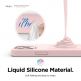 Elago MagSafe Soft Silicone Case - силиконов (TPU) калъф с вграден магнитен конектор (MagSafe) за iPhone 12, iPhone 12 Pro (розов) 4