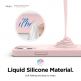 Elago MagSafe Soft Silicone Case - силиконов (TPU) калъф с вграден магнитен конектор (MagSafe) за iPhone 12 mini (розов) 4