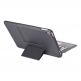 4smarts Keyboard Case Solid QWERTY with Trackpad and Pen Holder - кожен калъф с клавиатура, тъчпад и поставка за Apple Pencil за iPad 8 (2020), iPad 7 (2019) (сив) 5