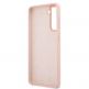Guess Silicone Script Vintage Silicone Case - дизайнерски силиконов кейс за Samsung Galaxy S21 Plus (розов) 6