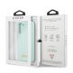 Guess Silicone Script Metal Logo Silicone Case - дизайнерски силиконов кейс за Samsung Galaxy S21 (син) 7