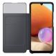 Samsung Galaxy S-View Wallet Cover EF-EA325PBEGEW - оригинален калъф през който виждате информация от дисплея за Samsung Galaxy A32 (черен) 2