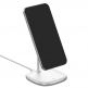 Baseus Magnetic Wireless Qi Charging Stand 15W (WXSW-02) - поставка (пад) за безжично зареждане за iPhone с Magsafe (бял) 3